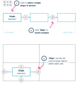 Align shapes and pictures in Word - Ampler