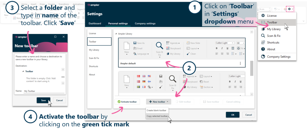 Customize Your Workflow With an Ampler PowerPoint Toolbar - Ampler