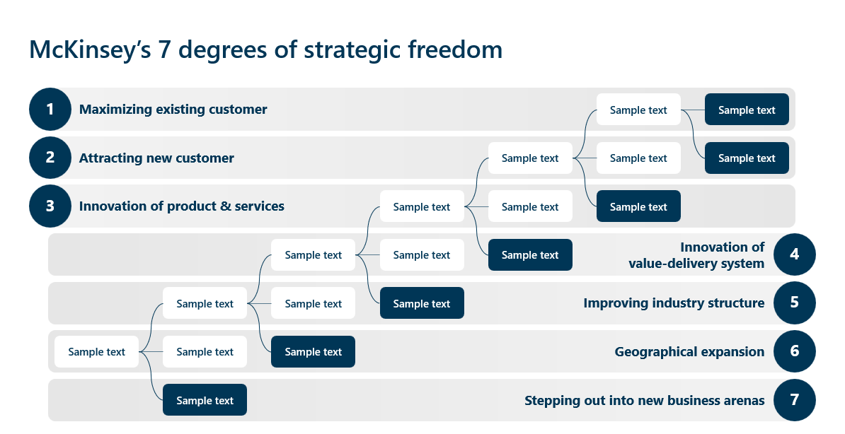 McKinsey 7 degrees of strategic freedom