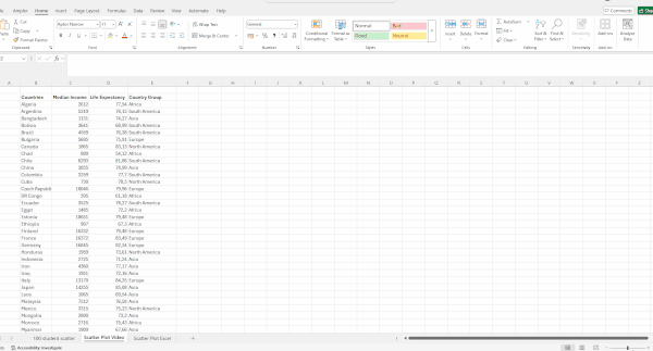 Insert Scatter Plot Excel (GIF) 